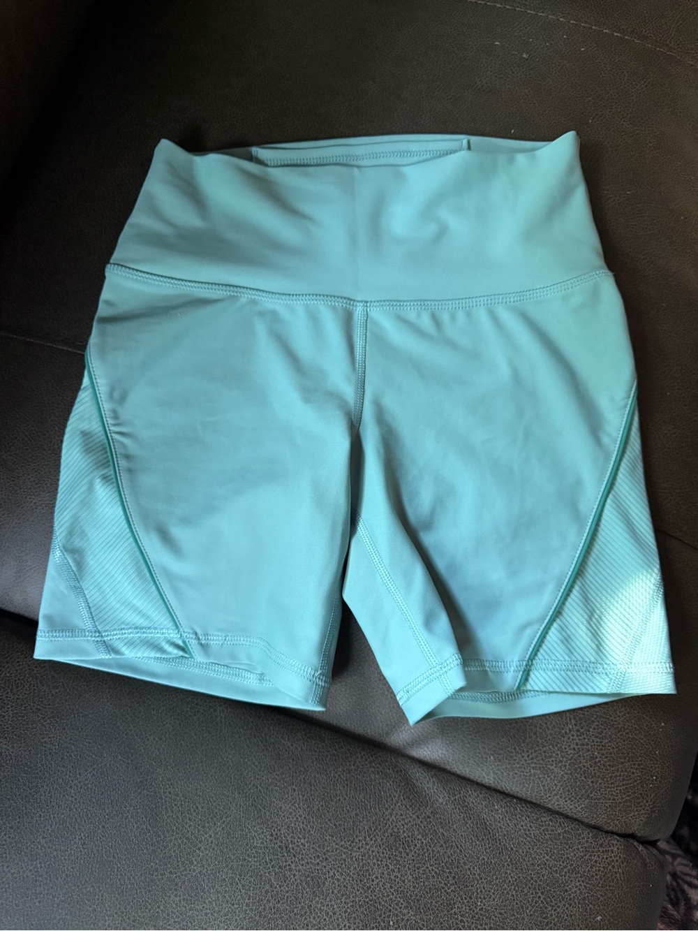 Old Navy Aqua High-Rise Bike Shorts
